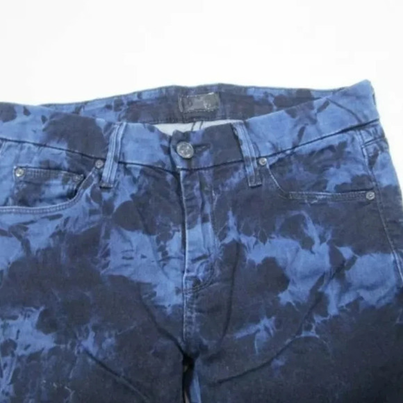 Mother The Looker in Rebel in Silk Size 27 Art to wear Artsy Abstract skinny Euc - Picture 5 of 7